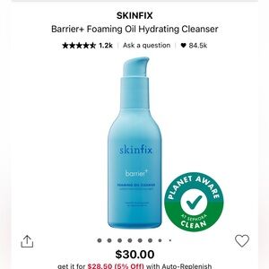 Skinfix Barrier+ Foaming Oil Hydrating Cleanser
